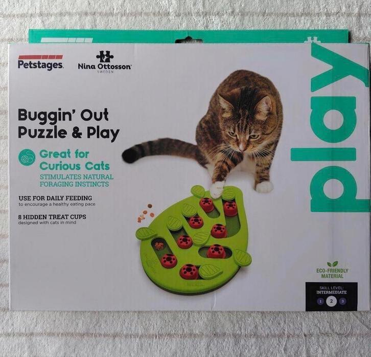 Nina Ottosson Puzzle & Play Buggin Out kattenspeeltje, Dieren en Toebehoren, Kattenspeelgoed, Zo goed als nieuw, Ophalen