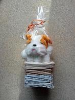 Kraamcadeau: Luiermandje met knuffelhondje  En sokjes, Ophalen of Verzenden, Nieuw