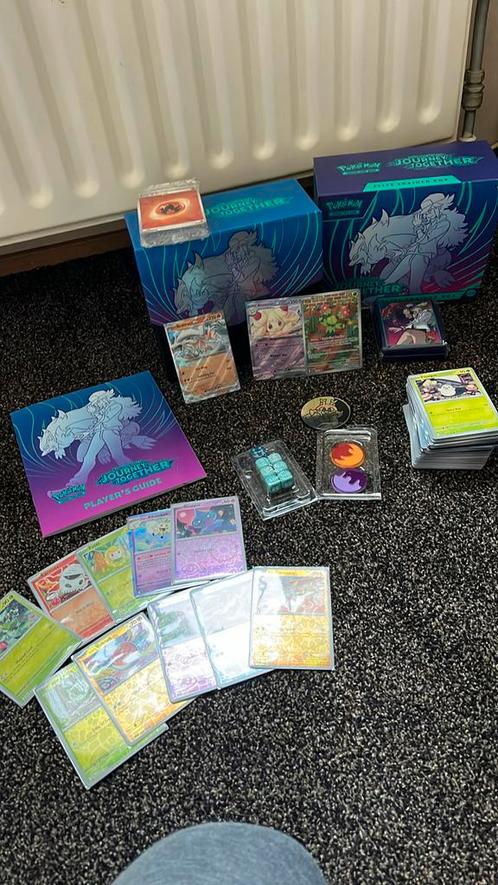 Pokemon goed gevulde Journey Together etb inhoud zie omsch, Hobby en Vrije tijd, Verzamelkaartspellen | Pokémon, Zo goed als nieuw