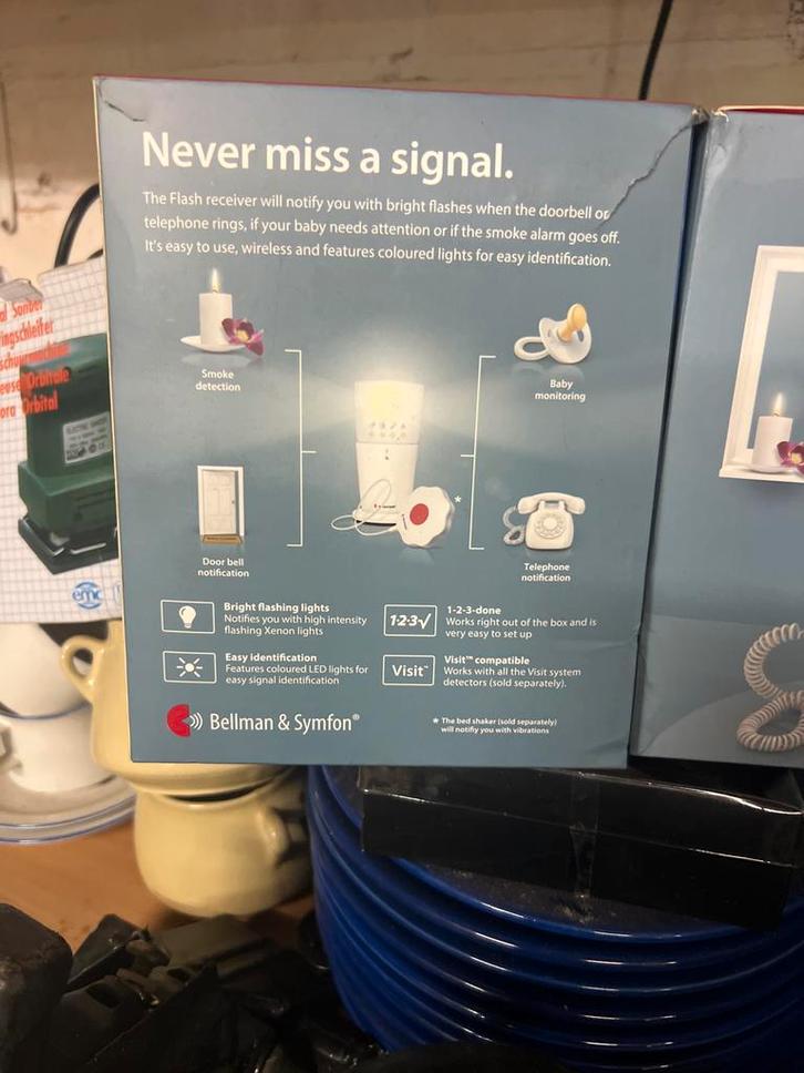 2 Bellman & Symfon Flash Ontvanger, Kinderen en Baby's, Babyfoons, Zo goed als nieuw, Minder dan 100 meter, Camera, Ophalen