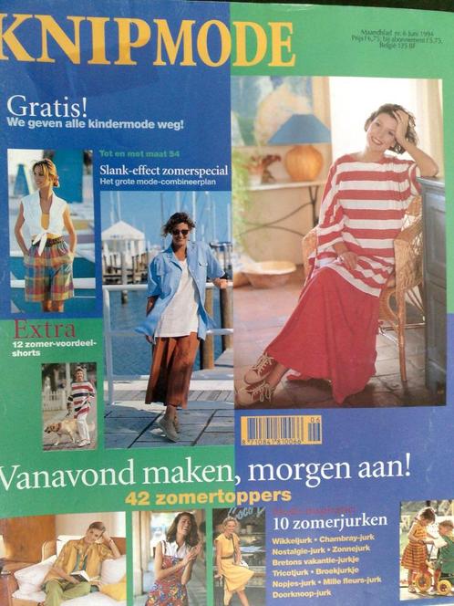 Knipmode juni  1994, Hobby en Vrije tijd, Kledingpatronen, Gebruikt, Vrouw, Knipmode, Verzenden