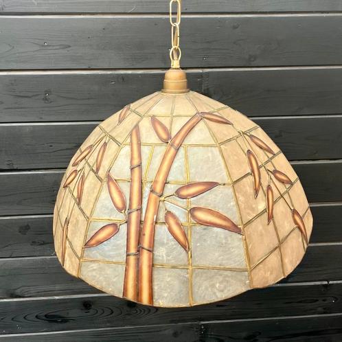 Vintage cadiz schelpenlamp, Huis en Inrichting, Lampen | Hanglampen, Gebruikt, Minder dan 50 cm, Ophalen