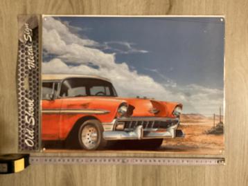 Old Skool wandplaat Oude Amerikaan in Navajo woestijn NIEUW beschikbaar voor biedingen