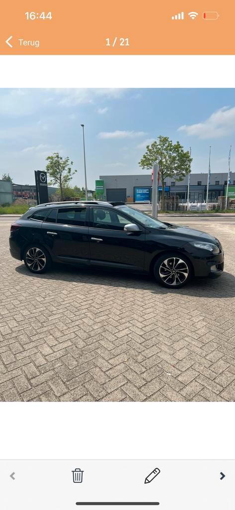 Renault Mégane 1.4 16V TCE 96KW Estate 2012 Zwart, Auto's, Renault, Particulier, Benzine, B, Stationwagon, Handgeschakeld, Origineel Nederlands