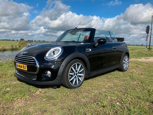 Mini Cabrio 1.5 136pk Aut 2018 Zwart, Auto's, Mini, Particulier, Cooper, ABS, Achteruitrijcamera, Airbags, Airconditioning, Apple Carplay