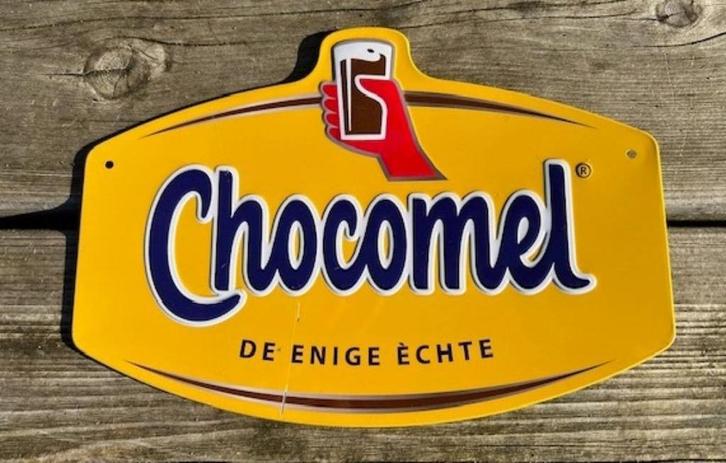 Chocomel schild Nutricia de enige echte, Verzamelen, Merken en Reclamevoorwerpen, Zo goed als nieuw, Reclamebord, Verzenden