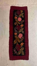 KEL12 Kelim kleed soepel roodbruin met bloemen 179/63, 50 tot 100 cm, 150 tot 200 cm, Gebruikt, Rechthoekig