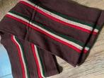 Vintage college sjaal wol bruin blauw England, Kleding | Heren, Verzenden, Pure new wool England, Overige maten, Sjaal