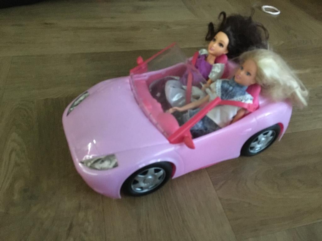 Barbie Cabrio met poppen, Ophalen of Verzenden, Zo goed als nieuw, Barbie