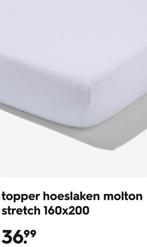 Molton topper nieuw, Ophalen of Verzenden, Zo goed als nieuw, Tweepersoons, 160 cm