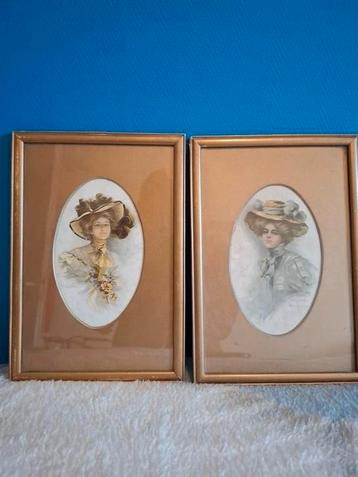 2 x Antieke afbeeldingen van PHILIP BOILEAU uit +/- 1910 beschikbaar voor biedingen
