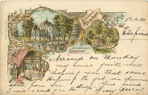 (379-163-011) München Isarlust, Verzamelen, Ansichtkaarten | Buitenland, Duitsland, Verzenden