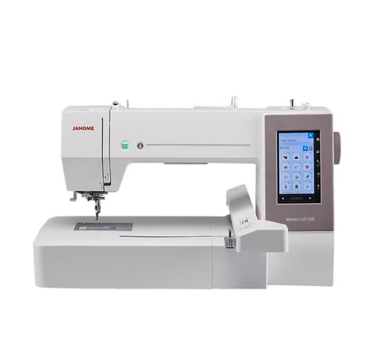 Janome Memory Craft 550E Borduurmachine, Hobby en Vrije tijd, Naaimachines en Toebehoren, Zo goed als nieuw, Naaimachine, Janome