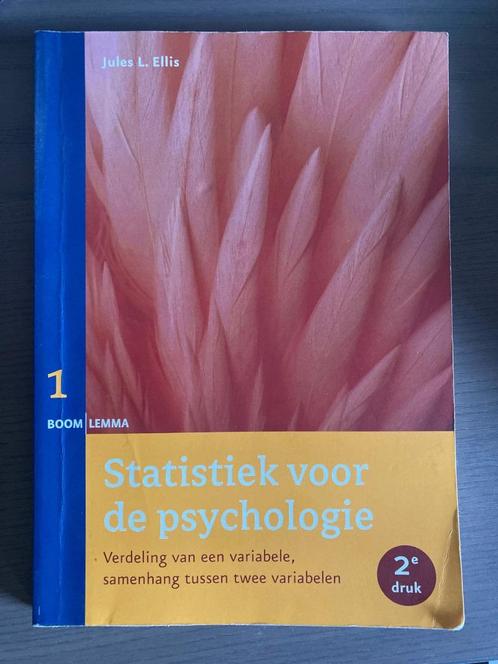 Statistiek voor de psychologie - Jules Ellis - deel 1 tm 4, Boeken, Psychologie, Gelezen, Overige onderwerpen, Ophalen of Verzenden