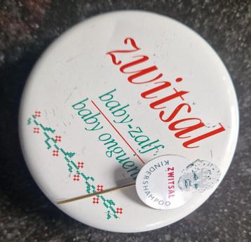 oude ZWITSAL kindershampoo speld en ZWITSAL babyzalfblikje beschikbaar voor biedingen