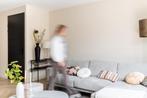 Beige hoekbank met chaise longue Goossens, Huis en Inrichting, Ophalen, Hoekbank, Zo goed als nieuw, Stof