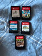 Nintendo Switch met 5 Spellen, Spelcomputers en Games, Avontuur en Actie, Online, Gebruikt, 1 speler