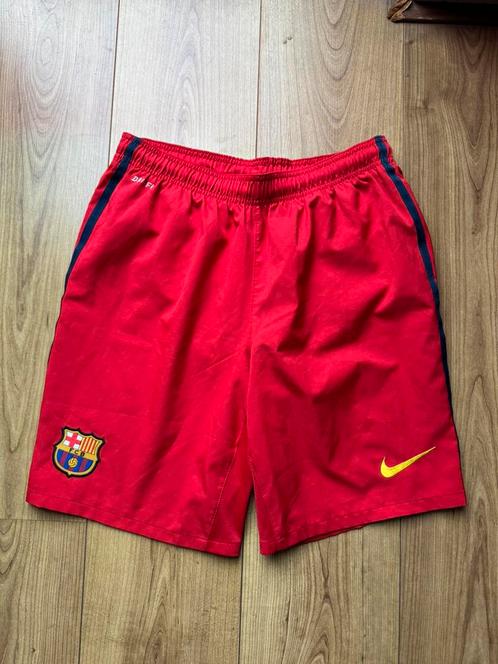 Voetbalbroekje FC Barcelona, Kleding | Heren, Sportkleding, Zo goed als nieuw, Voetbal, Blauw, Ophalen of Verzenden