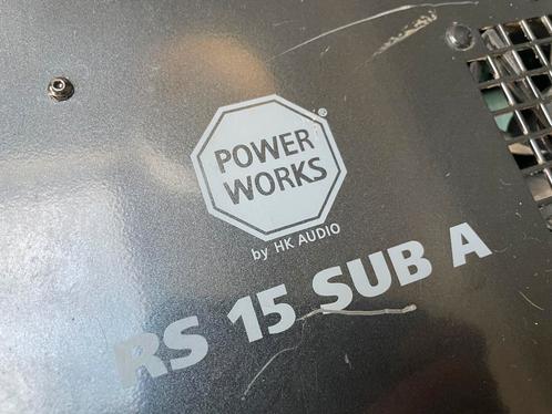 HK audio power works RS 15 sub A losse Amplifier, Muziek en Instrumenten, Versterkers | Keyboard, Monitor en PA, Gebruikt, P.A.