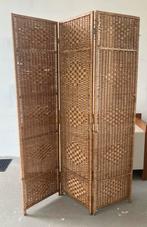 Twee retro rieten kamerschermen, Ophalen, Gebruikt