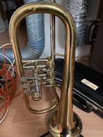 Flügelhorn Musica, Ophalen of Verzenden, Gebruikt, Bes-trompet, Met koffer