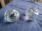 Twee glazen appels., Antiek en Kunst, Antiek | Glas en Kristal, Ophalen of Verzenden