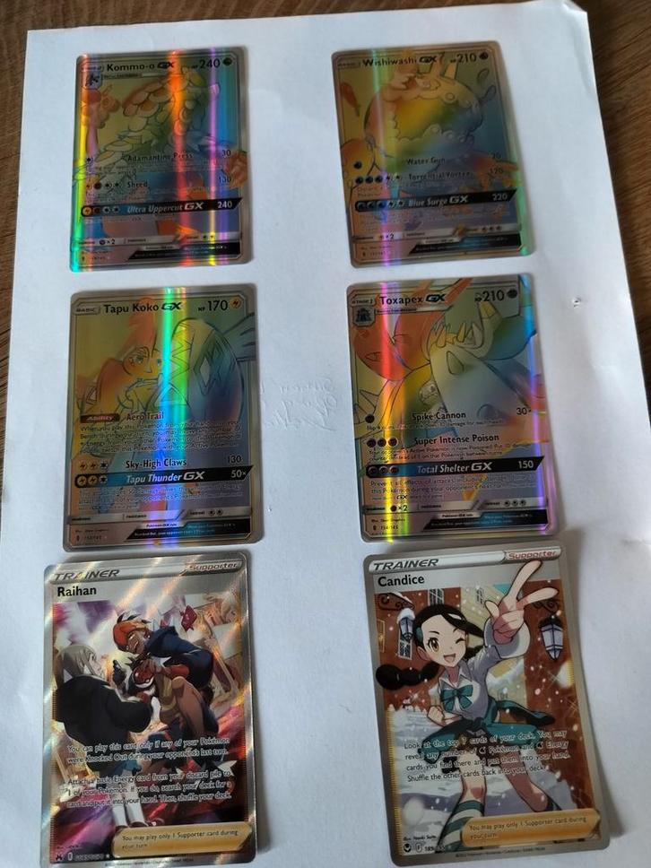 Rainbow Pokemon Kaarten GX - Los te Koop!, Hobby en Vrije tijd, Verzamelkaartspellen | Pokémon, Ophalen of Verzenden