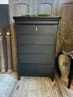 Brocante biedermeier ladekast, Huis en Inrichting, Kasten | Ladekasten, Ophalen, 50 tot 100 cm, Zo goed als nieuw, Minder dan 100 cm