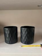 Prachtige vaasjes/potten zwart gekocht bij Eric Kuster, Ophalen of Verzenden, Nieuw, Zwart, Minder dan 50 cm