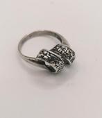 Vintage zilveren ring Sterling zilver 925 gemerkt maat 17,5, Sieraden, Tassen en Uiterlijk, Ringen, Ophalen of Verzenden, Zo goed als nieuw
