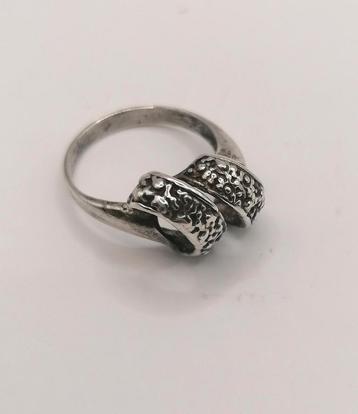 Vintage zilveren ring Sterling zilver 925 gemerkt maat 17,5 beschikbaar voor biedingen