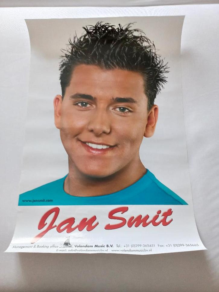 Jan Smit Poster, Verzamelen, Posters, Muziek, A1 t/m A3, Rechthoekig Staand, Ophalen of Verzenden