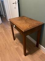 Brocante houten bijzettafel, Ophalen, Gebruikt, 75 cm of meer, 60 cm of meer