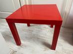 Rode IKEA LACK tafel, Huis en Inrichting, Gebruikt, Vierkant, Ophalen, 45 tot 60 cm