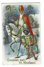 Oude Kaart Sinterklaas en Zwarte Piet 1933, Verzamelen, Ansichtkaarten | Themakaarten, Ophalen of Verzenden, 1920 tot 1940, Gelopen