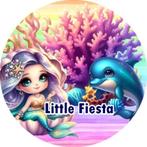 LF9033 icing frosting zeemeermin dolfijn 20cm eetbare print, Hobby en Vrije tijd, Taarten en Cupcakes maken, Ophalen of Verzenden