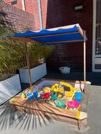 Complete afsluitbare zandbak inclusief zandspeelgoed en zand, Kinderen en Baby's, Speelgoed | Buiten | Zandbakken, Ophalen, Gebruikt