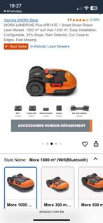 Worx robotmaaier met Garage, Tuin en Terras, Robotmaaiers, Ophalen of Verzenden, Zo goed als nieuw