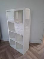 Kallax 2x4 hoogglans wit, Ophalen of Verzenden, Zo goed als nieuw, Minder dan 150 cm, Minder dan 100 cm
