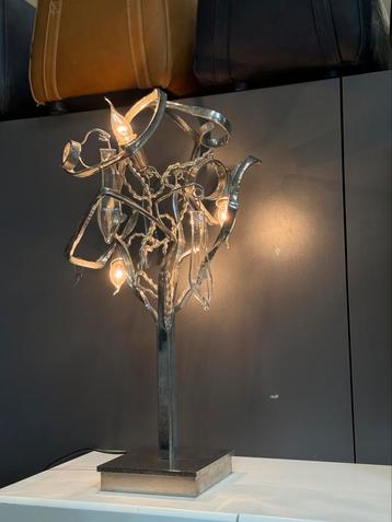 Nieuw Brand van Egmond Delphinium Tafellamp Nikkel Lamp beschikbaar voor biedingen