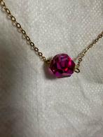 Swarovski Armband - Goud & Roze, Ophalen of Verzenden, Zo goed als nieuw, Goud, Met edelsteen