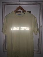 Stone Island T-shirt - Reflecterend Logo Authentiek, Ophalen of Verzenden, Zo goed als nieuw, Overige maten, Geel