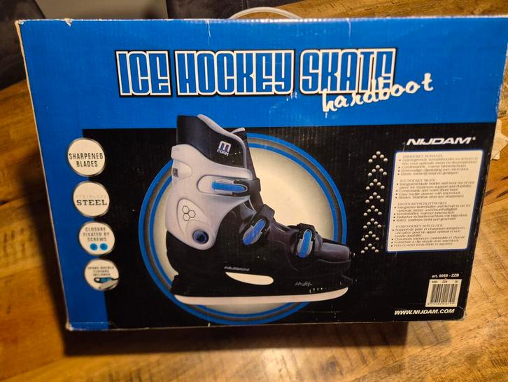 Nijdam Skatie ijshockeyschaatsen mt 38 extra geslepen zgan, Sport en Fitness, Schaatsen, Zo goed als nieuw, IJshockeyschaatsen