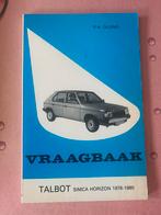 Talbot Simca Horizon 1978-1980 Vraagbaak, Ophalen of Verzenden