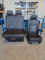 VW TRANSPORTER T5 T6 SET ZWART SKAI LEREN BESTUURDER + BANK, Ophalen, Volkswagen