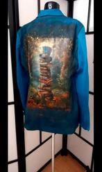 Prachtige blazer met kunstwerk, Alice in wonderland, Maat 42/44 (L), Nieuw, Arts_in_Denim, Jasje