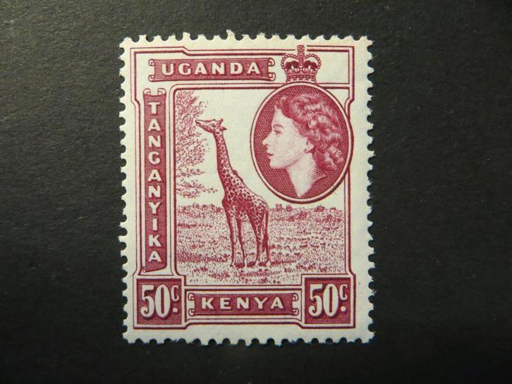 A14222: Kenya Uganda Tanganyika QEII 50 c, Postzegels en Munten, Postzegels | Afrika, Tanzania, Ophalen of Verzenden