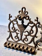Antieke bronzen Chanukalamp – Judaïca – 19e eeuw, Verzenden, Koper of Brons