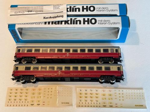 2 Märklin 4224 IC rijtuigen 1e klasse van de DB, Hobby en Vrije tijd, Modeltreinen | H0, Zo goed als nieuw, Wagon, Wisselstroom
