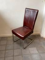Leren Eetkamerstoel - Bruin, Ophalen, Gebruikt, Bruin, Leer